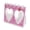 Pink heart, variant on lanema Photocard Holder Stand Clear Trading Card Protectors Mini Calendar Photo Album Small Picture Frame Tabletop Display