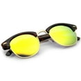 thumbnail image 5 of zeroUV - Classic Horn Rimmed Neutral Colored Lens Semi-Rimless Sunglasses 49mm - 49mm, 5 of 5