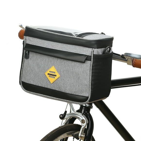 Alforja para bicicleta Bolsa térmica para bicicleta con aislamiento de ciclismo Bolsa para manillar RZAHUAHU Alforja para bicicleta