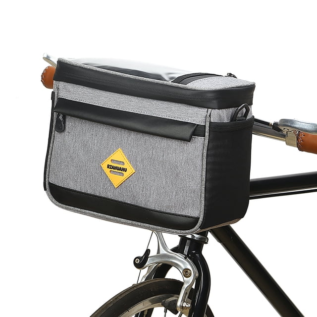 Alforja para bicicleta Bolsa térmica para bicicleta con aislamiento de ciclismo Bolsa para manillar RZAHUAHU Alforja para bicicleta