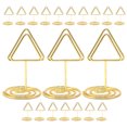 thumbnail image 1 of BESTYASH 20Ud Soportes Triangulares Dorados Para Tarjetas De Metal Elegante Para, 1 of 6