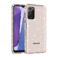 thumbnail image 2 of Glitter Clear Case for Samsung Galaxy A03s, Shining Sparkle Bling Military Grade Soft TPU Anti-Scratch Shockproof Cover Full Coverage Non-Yellowing Non-Slip Translucent Slim Lightweight Case,Gold, 2 of 5