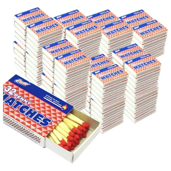 1000 Packs Matches 32 Count Strike on Box Kitchen Camping Fire Wholesale Lot Bulk