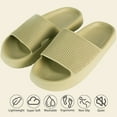 thumbnail image 2 of Cloud Slippers for Women and Men, Massage Shower Bathroom Non-Slip Quick Drying Open Toe Super Soft Comfy Thick Sole Home House Cloud Cushion Slide Sandals for Indoor & Outdoor Platform Shoes, 2 of 13
