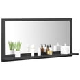 thumbnail image 2 of vidaXL Bathroom Mirror Grey 80x10.5x37 cm Engineered Wood, 2 of 4