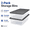 Gray Lid, variant on 2-Pack Snaplock Clear Plastic Storage Organizer Bins with Lids, 28 Quart Stackable Container Boxes for Bedroom, Bathroom, Garage, Closet, and Office Organization
