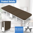 thumbnail image 4 of Brown Foldable Rollaway Cot – Space-Saving Bed for Office Naps & Living Room Guests, 4 of 9
