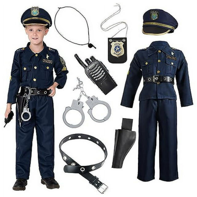 Kit de Juego y Disfraz Deluxe de Policía JOYIN