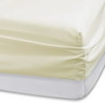 thumbnail image 2 of The Great American Store- 4PC (Twin, Solid Ivory) 21 Inch Deep Sheet Set, 600 TC Luxurious Cotton - Easy Care, Fade, Shrink and Wrinkle Resistant Bedding Sheet Set, 2 of 5