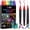 12 Colors Acrylic Paint Markers, variant on LET'S RESIN Acrylic Marker Pen, 3-Tip Point, Assorted Colors, Perfect Supplies for Resin Crafts, Rock, Stone, Canvas, Glass, DIY Making Supplies