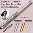 thumbnail image 3 of 3-in-1 Automatic Rotating Curling Iron & Thermal Brush Set with Interchangeable Ceramic Barrels, Heat-Up, 6 Heat Settings for All Hair Types, 3 of 6