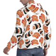 thumbnail image 6 of Naloa Sushi Roll Men's Casual Hooded Collar Drawstring Hoodies Pullover Sweatshirts Casual Long Sleeve Shirts-X-Large, 6 of 7
