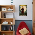 thumbnail image 4 of Currituck Beach Lighthouse and Moon  Outer Banks, North Carolina, Stretched Canvas Wall Art by Lantern Press Sold by Art.Com, 4 of 5