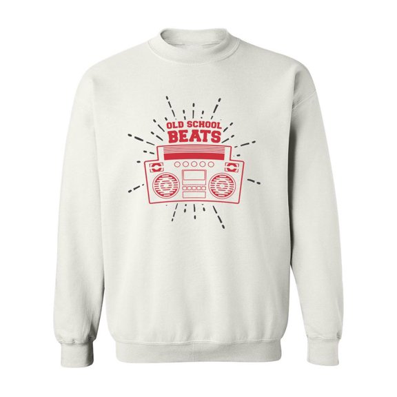 Old School Beats Drawing Sweatshirt Men -Image by Shutterstock, Male 5X-Large
