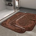 thumbnail image 2 of 1pc Tree Absorbent Non-Slip Bathroom Thickened Flannel Rug Decor,Soft,Quick Drying,Suitable For Indoor/outdoor Use,Bathrooms,Bedrooms,Kitchens,Terrace,Laundry Rooms,16"x24", 2 of 9