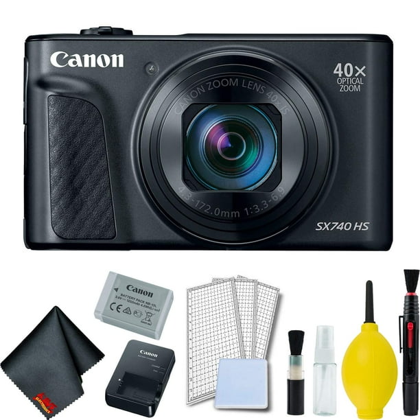 Canon PowerShot SX740 HS Digital Camera (Black) Basic Bundle