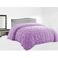 thumbnail image 2 of BedDecor 300 GSM 1Pcs Pinch Pleated Solid (Lilac, Twin/Twin Xl) 100% Egyptian Cotton Base Comforter, 2 of 7