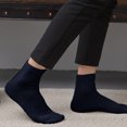 thumbnail image 4 of Women's Casual Crew Socks, Women's Value, Crew Soft Moisture-Wicking Socks-Dark blue, 4 of 5