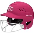 thumbnail image 1 of Casco Deportivo Rawlings COOLFLO HIGHLIGHTER con Protector Facial Mate Rosa, 1 of 2