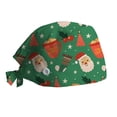 thumbnail image 2 of Luo Fashion Under $2 Unisex Holiday Print Scrub Cap with Buttons - Adjustable Medical Headwear, 2 of 4