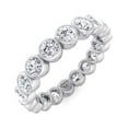 thumbnail image 2 of Christi - 5 Carat Bezel Set Round Cut Diamond Eternity Band, 2 of 2