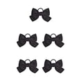 thumbnail image 2 of Bandeau Grand pour Cheveux, Pince à Ressort, Nœud Réglable, Multicolore, Sans Accroc, Porte-Queue, Épingles à Cheveux, Chouchous pour Filles, Noir, 5Ensemble, 2 of 6