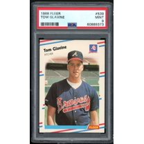 Tom Glavine Rookie Card 1988 Fleer #539 PSA 9
