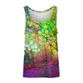 thumbnail image 7 of USSUMA Womens Tops Dressy Casual Summer, Women's Summer Sleeveless Tanks Tops Casual Floral Print T Shirt Tops Comfy Loose Fitting Blouse Tees, 7 of 7