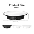 thumbnail image 2 of 3 Speeds Electric Rotating Display Stand Mirror 360 Degree Turntable Jewelry Holder Battery For Photography Video Shooting Props ,Excellent Structural Design, 2 of 7