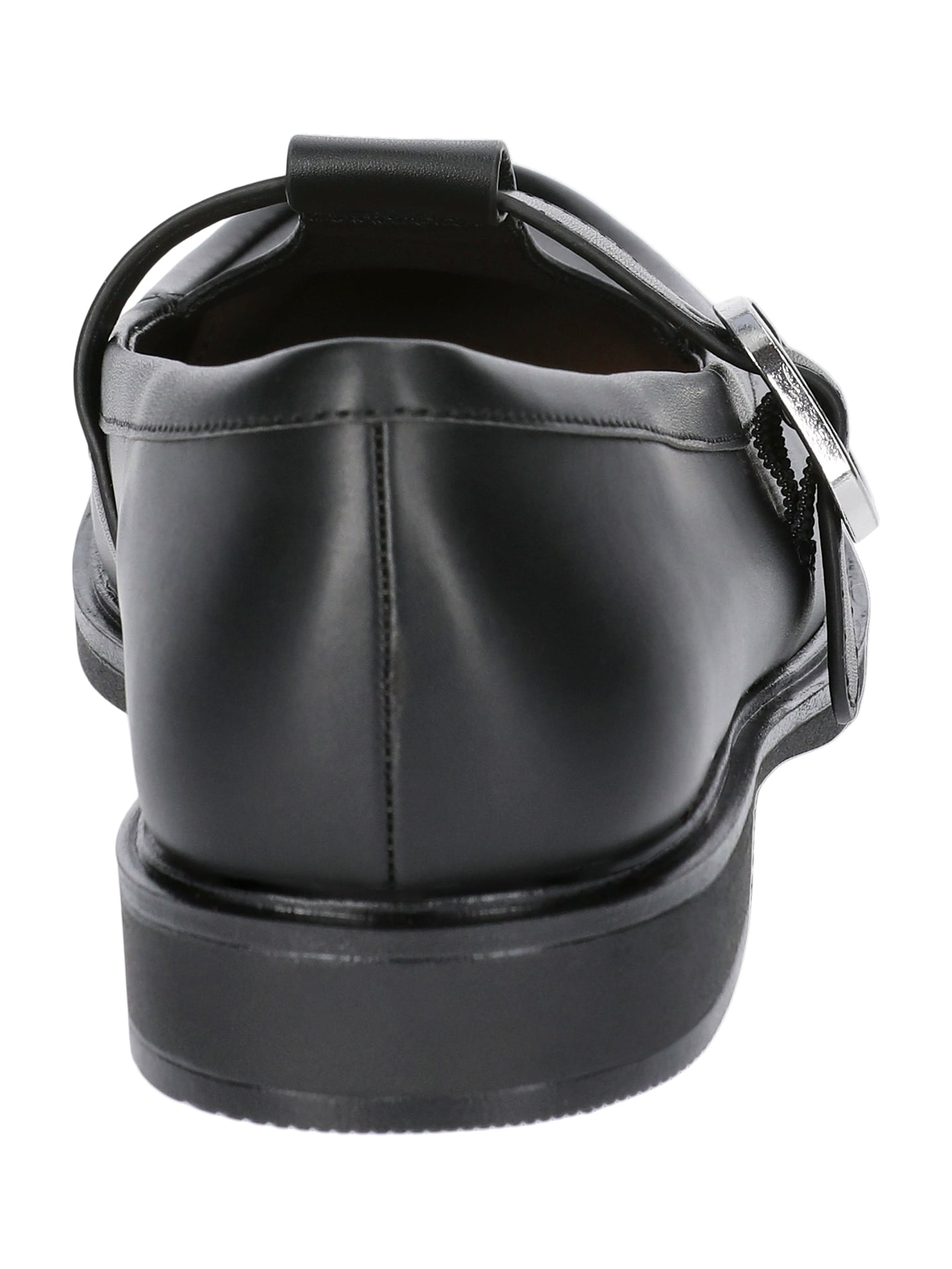 Time and Tru Women's Faux Leather T Strap Mary Jane Loafers