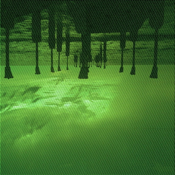 Ahgly Company Indoor Square Patterned Deep Emerald Green Area Rugs, 6' Square