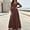 Brown Dresses for Women, variant on Ygbgbb Women Square Neck Tiered Maxi Dress, Long Sleeve Textured Fabric Fitted Bodice Ruffle Tier Skirt Dress for Party and Dating Brown M