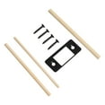 thumbnail image 2 of Large Hole Strike Plate Fix Deadbolt Misalignment Deadbolt Restorer Strike Plate 1Pcs-Black, 2 of 10