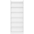 thumbnail image 3 of Yaheetech 7-Tier Open Shelf Bookcase With Top Open Compartment for Home Office, White, 3 of 7
