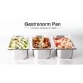 thumbnail image 3 of Ligou Plats Jetables en Acier Inoxydable Anti-Frottement 1 qt avec 1 Pack 1/2 Gastronorm, 3 of 6