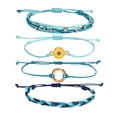 thumbnail image 1 of 4 unids creativo hecho a mano de girasol pulsera de girasol ajustable correa de la muñeca, 1 of 4