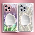 thumbnail image 2 of Funda de teléfono con espejo de concha de perla para iphone 14, 12 Pro Max, 11, 13 Pro, X, XS, XR, funda de TPU suave Fivean unisex, 2 of 2