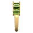thumbnail image 4 of 2.61 ctw Wedding Band for Women - 18K Yellow Gold Natural Peridot Stackable Eternity Ring, 4 of 6