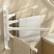 thumbnail image 4 of Toallero Giratorio de Cuatro Postes de 180 Grados | Estante de Baño de Aluminio Space Sin Perforaciones | Toallero Giratorio con Ganchos | Organizador de Almacenamiento Resistente y Resistente a La C, 4 of 6