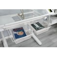 thumbnail image 2 of Adjustable Hand Crank Drafting Table Metal Drawers & Stool Tiltable Glass Top Height Adjustment System Drawing Desk and Angle Adjustment, 2 of 14