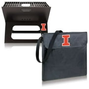 Illinois Team Sports Fighting Illini Portable Folding Charcoal BBQ Grill