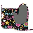 thumbnail image 3 of Kll Peace Love And Dove Flower Power Oven Gloves And Pot Holders Grill Gloves - Oven Gloves And Pot Holders, Non-Slip Cooking Gloves With Recycled Pads, 3 of 9