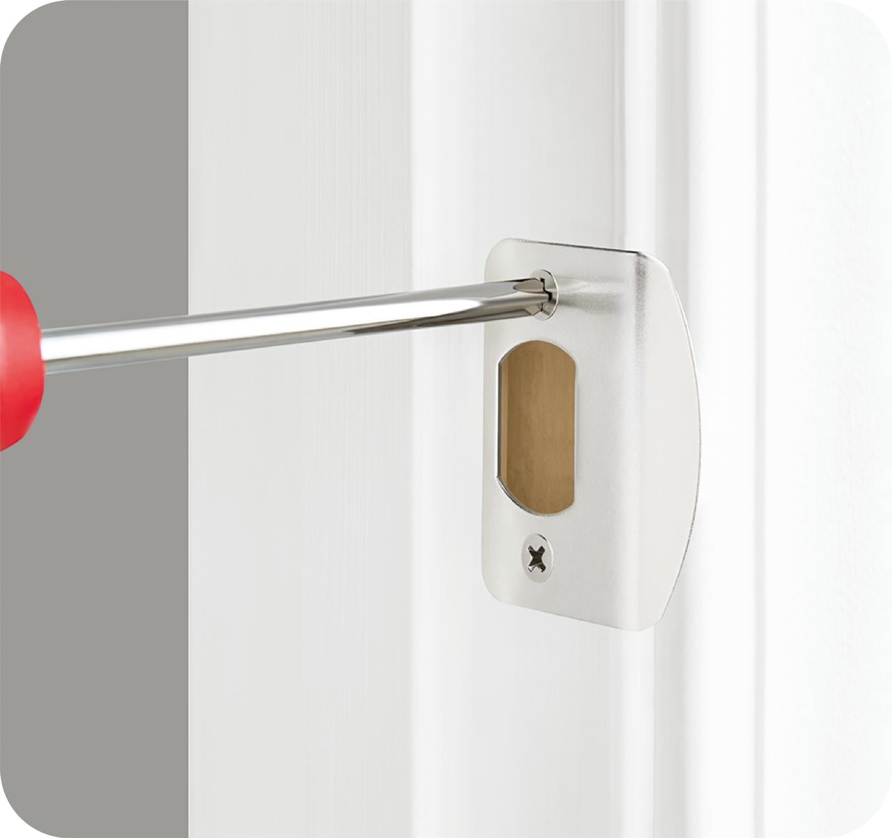 Hyper Tough Privacy Bed and Bath Doorknob, Stainless Steel Finish, 1 Pack