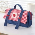 thumbnail image 5 of Cute Apples Denim Pencil Case Large Capacity Handheld Dirt-Resistant Stationery Bag, 5 of 5