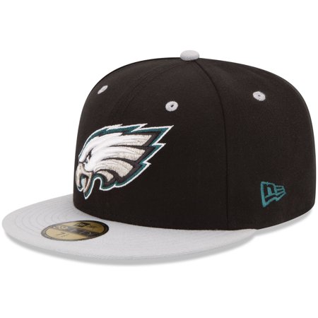UPC 887141269608 product image for Philadelphia Eagles New Era Two-Toned 59FIFTY Fitted Hat - Black/Gray | upcitemdb.com