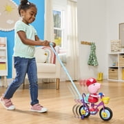 Peppa Pig Ready, Pedal, Go Peppa 8-Inch Peppa Pig Figure and Bicycle Playset, Birthday Gifts, Ages 3+