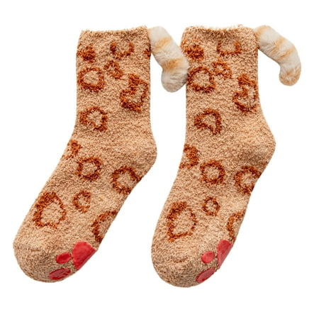 

Yinguo Womens Cartoon Fuzzy Socks Cozy Winter Home Slipper Warm Soft Thick Comfy Gift