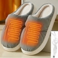 thumbnail image 4 of USB Powered Heated Slippers for Warmth and Comfort Rechargeable Foot Warmer with Adjustable Temperature Control, 4 of 5