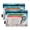 Beach and Waves, variant on 2 Pack Pencil Pouch for 3 Ring Binder Smooth Zipper Folders with Pockets Clear Window Pencil Case House in Forest