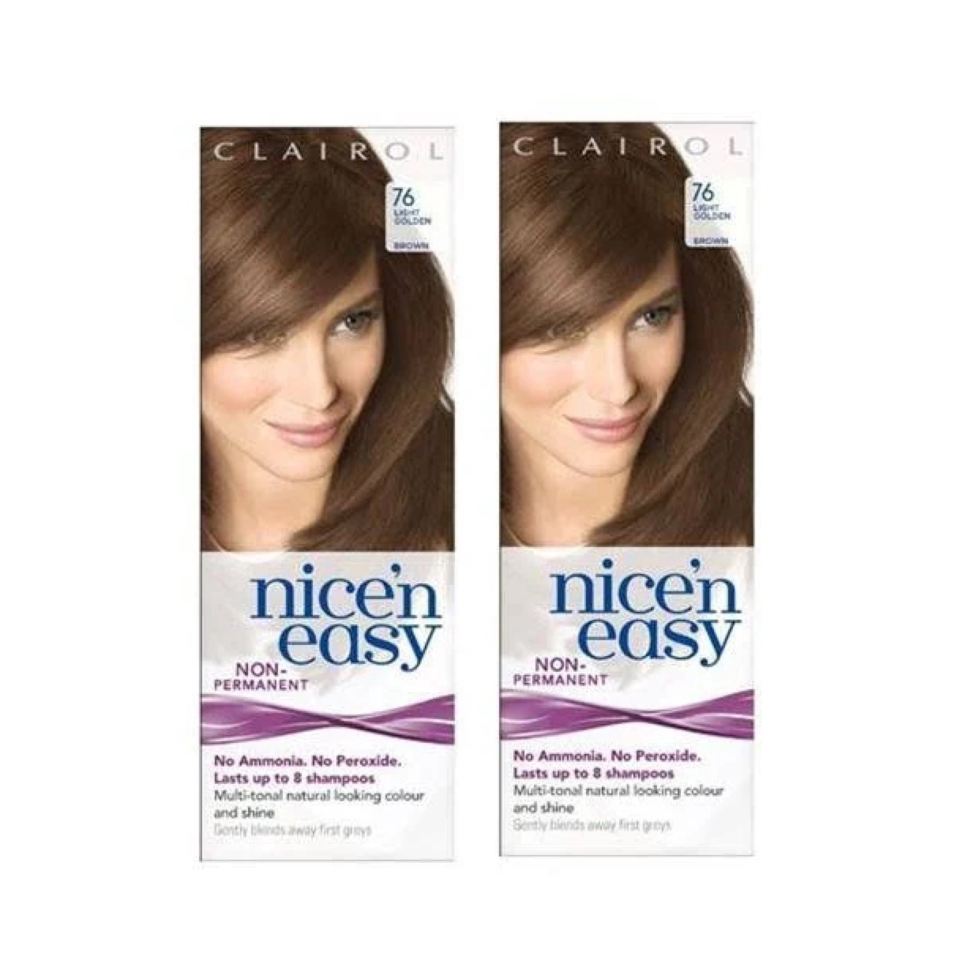Clairol Nice N Easy Hair Color 76 Light Golden Brown Pack Of 2 Uk Loving Care Walmart Canada